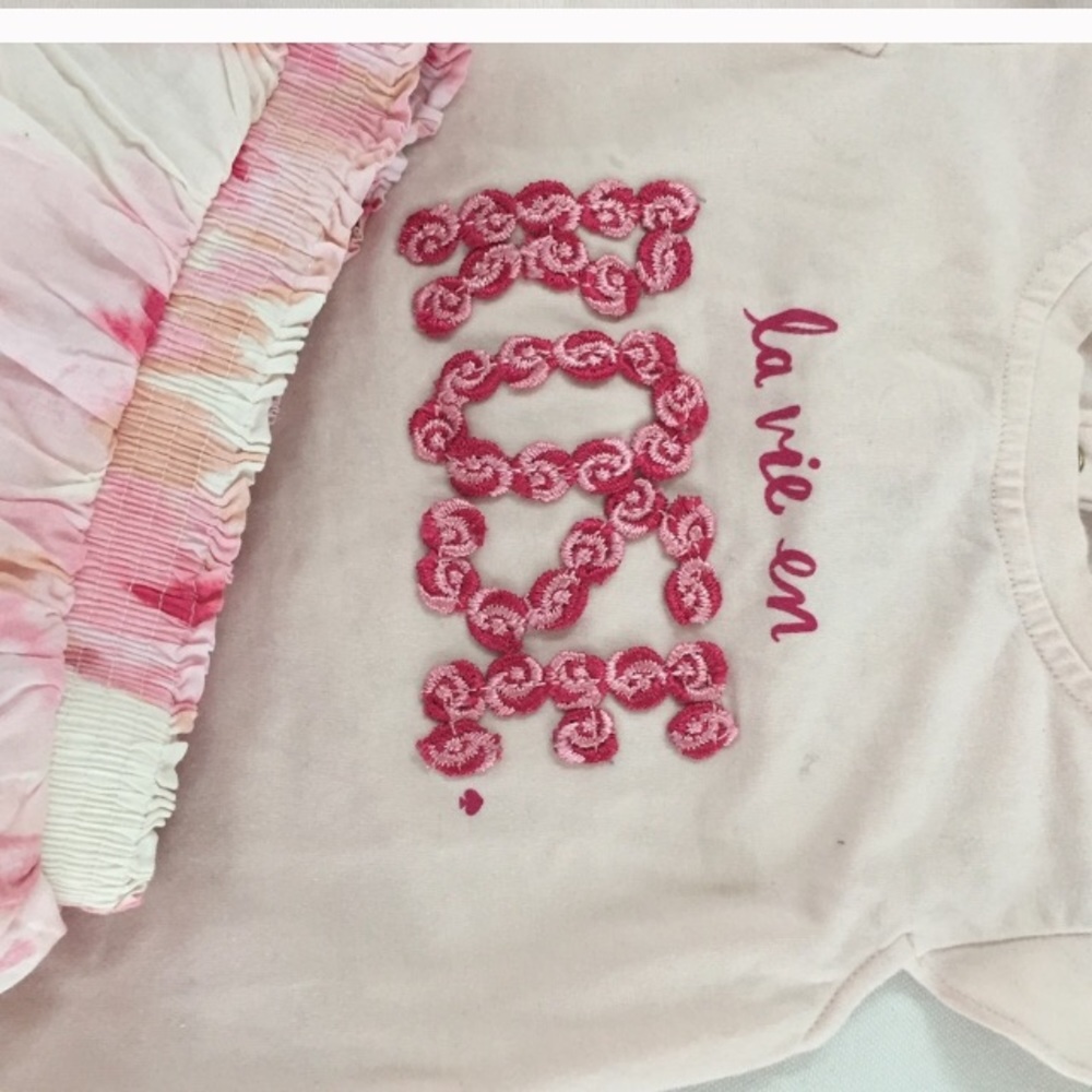 👍Kate Spade Rose infant dress set 24M🌈 - Picture 9 of 10